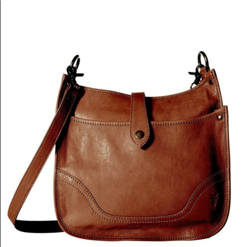 Frye Madison Cognac Crossbody NWT - Picture 2 of 8